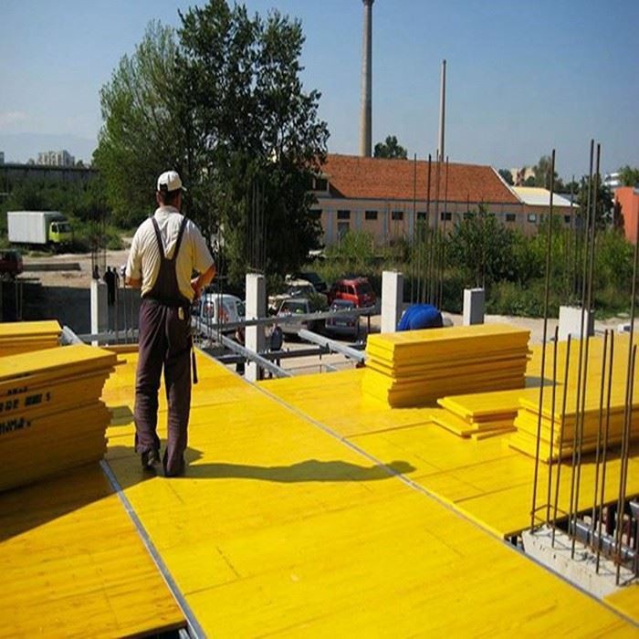 3 Ply Yellow Shuttering Plywood With Phenolic Glue For Concrete Formwork